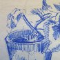 Antique Drawing Pen On Basket Studio Sketch D'Author Original Portrait P28.5