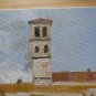 Small Painting Sketch oil On Board Vaeduta by Country Signed Spain '900 MD1