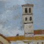 Small Painting Sketch oil On Board Vaeduta by Country Signed Spain '900 MD1