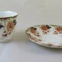 Mug With Two Saucers Of Porcelain Kay Worcester Decoration Floral UK PS13