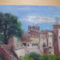 Old Painting oil On Board Marine Sea landscape Spain Signed Vintage MD1