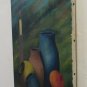 Painting Vintage Painting oil On Linen Signed Nature Still Night Items BM44