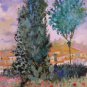 Landscape Countryside Spanish Old Painting Signed Segura Meadow Poppies MD9