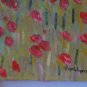 Landscape Countryside Spanish Old Painting Signed Segura Meadow Poppies MD9