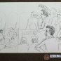 Two drawings Sketching Vintage Theme Political Shapes Protest IN Square P28.7