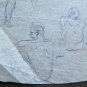 Drawing Antique Studio Body Human Pen On Basket Years' 40 Sketch Sketching P28.6