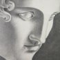 Drawing Antique Bust Nude For Sculpture Classic Painting for Framing BM53.3