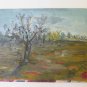 Antique Painting To oil On Board Signed Period Half' `S landscape P2