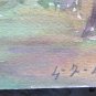 Small Painting To Watercolour On Basket Painting Painter G.Pancaldi Modena P28.4
