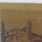 Old Pyrography On Wood Painting Abbey Arles-Sur-Tech France Pyrenees BM38