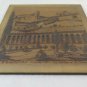 Old Pyrography On Wood Painting Abbey Arles-Sur-Tech France Pyrenees BM38