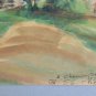 Small Painting Years 50 landscape Chemin-Dessus Martigny Swiss Signed BM53.2