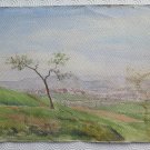 Sterling Watercolour Vintage landscape Countryside IN Spring Years' 60 P28.53