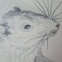 Mouse Old Drawing Sketch Studio Of Painter G.Pancaldi 1922-2014 P28.7