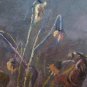 Antique Painting A Theme Floral Painting Blossom oil On Linen With Warranty p11