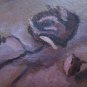 Antique Painting A Theme Floral Painting Blossom oil On Linen With Warranty p11