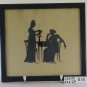 Six Painted Silhouette Paintings Antique Art Black Shapes Template Original R131