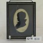 Six Painted Silhouette Paintings Antique Art Black Shapes Template Original R131
