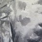 Antique Painted Sketch White And Black Bleak landscape Winter D'Author P28.4
