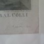 Command of the Troops For Pio VI To General Collie engraving Antique Original c5