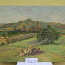 Painting Antique oil landscape Painting Original Signed Pancaldi Modern 900 Xx