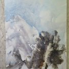 Old Painting landscape Winter Onirico Watercolour Basket 14 3/16x19 11/16in