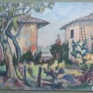 Antique Painting To oil On Board landscape the Country Master Pancaldi p11