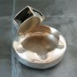 Two Old Ashtray With Hinged Match Box Silverplate Vintage Collection BM29