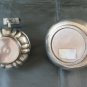 Two Old Ashtray With Hinged Match Box Silverplate Vintage Collection BM29