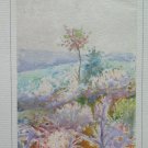 Painting Vintage landscape Onirico Painting Watercolour Basket 5 1/8x7 1/2in P14