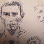 Four Antique Sketching With Studies For Portraits Man's And Ladies Years 50 P28
