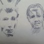 Four Antique Sketching With Studies For Portraits Man's And Ladies Years 50 P28
