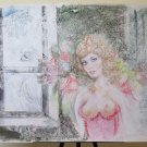 Large Painting Pop Art With Portrait Feminine A Boob Nude Author Pancaldi P33.9
