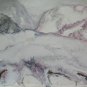 Old Painting Technical Mixed Of Frost landscape Winter Signed