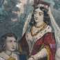 Engraving Antique Lithography For Byron First Love Of Mazeppa Paris France BM44