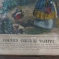 Engraving Antique Lithography For Byron First Love Of Mazeppa Paris France BM44