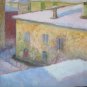 Painting Antique landscape Winter With Snow Winter Painting oil On Board p15