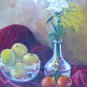 Old Painting oil Painting On Board Nature Still Blossom Floral Spain MD6