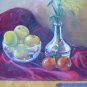 Old Painting oil Painting On Board Nature Still Blossom Floral Spain MD6