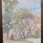 Antique Painted Sketch For landscape By Country Stile Impressionist P28.4