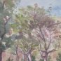 Antique Painted Sketch For landscape By Country Stile Impressionist P28.4