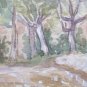 Antique Painted Sketch For landscape By Country Stile Impressionist P28.4