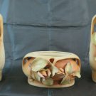 Three Vases Antique Art Nouveau IN Ceramic Style Liberty Floral France BM15