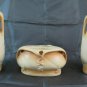 Three Vases Antique Art Nouveau IN Ceramic Style Liberty Floral France BM15