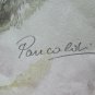 19 11/16x14 3/16in Cold landscape Winter Painting Vintage Technical Frost P14