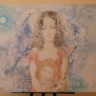 36 5/8x26in Nude Feminine Abstract Painting Modern Signed Technical Frost P33.3
