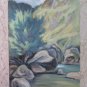 Painting Antique Signed Painting oil On Board landscape Di Montagna Warranty p15