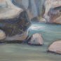 Painting Antique Signed Painting oil On Board landscape Di Montagna Warranty p15