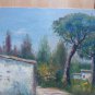Old Painting Style Impressionist landscape Countryside Spain Signed MD4