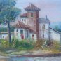 Old Painting Style Impressionist landscape Countryside Spain Signed MD4